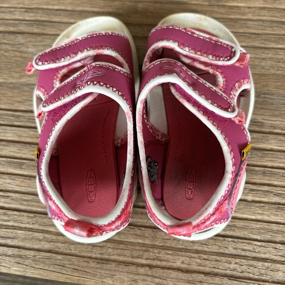 Keen Knotch Creek Toddler US 6 Open Toe Pink/White Water Sports/Hiking Sandals